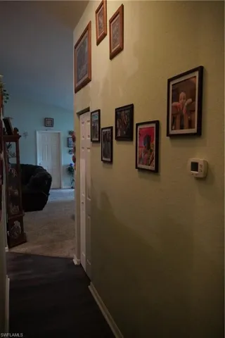 Hallway looking towards living/dining rooms