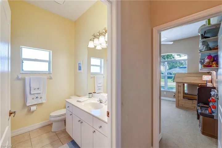 Guest bedroom #3 and guest bathroom #2 hallaway