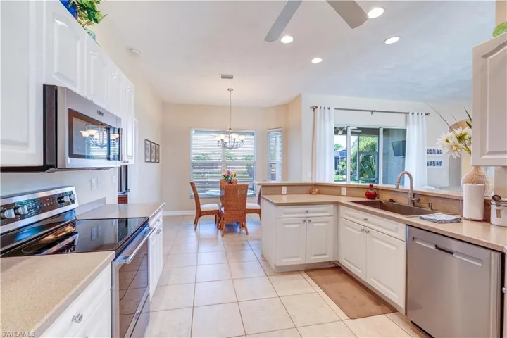 Kitchen with stainless steel appliances