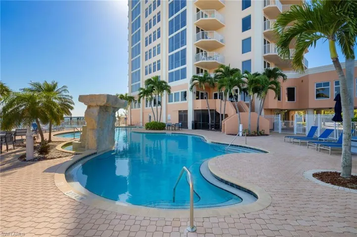 View of pool