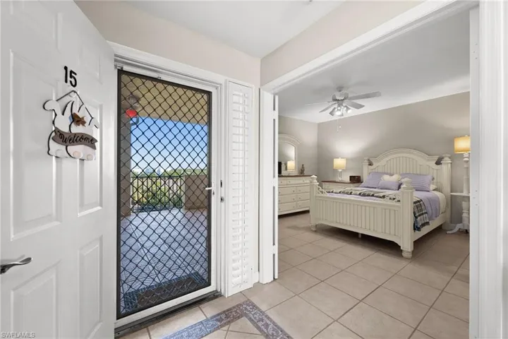 Front entry with security screen door