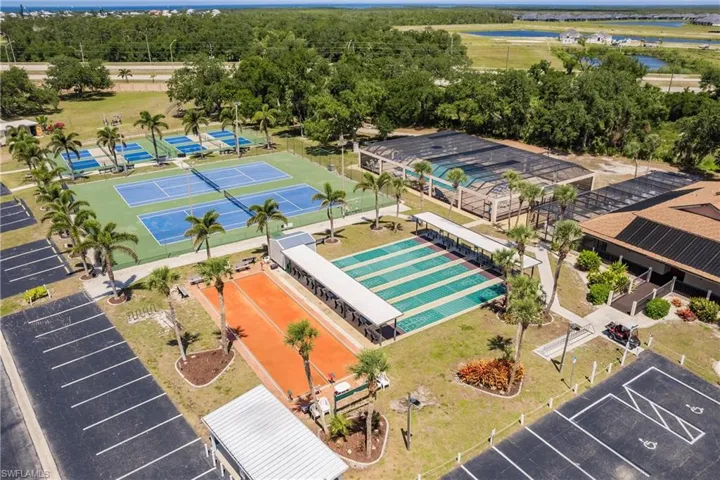 Drone / aerial view of recreation area