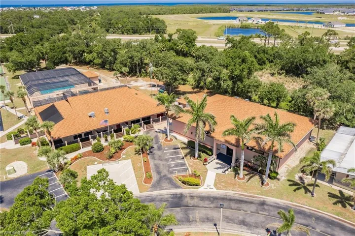 Bird's eye view of clubhouses