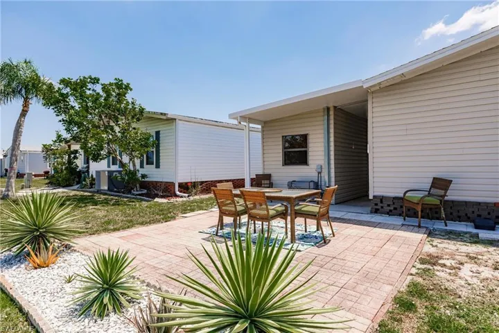 Rear patio
