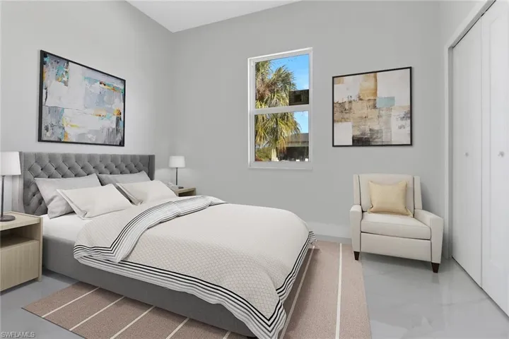 Bedroom with a closet