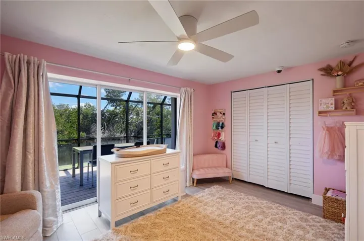 Full bath featuring double vanity, ample storage, and recessed lighting