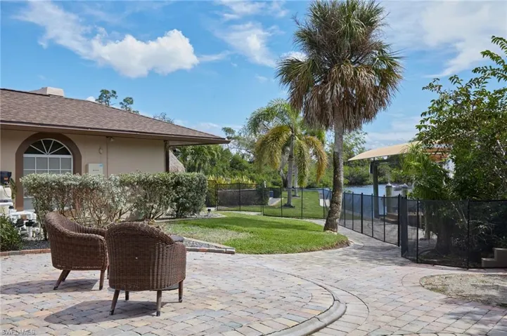 View of patio / terrace featuring fence