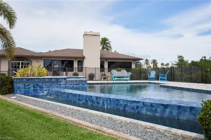 View of pool with