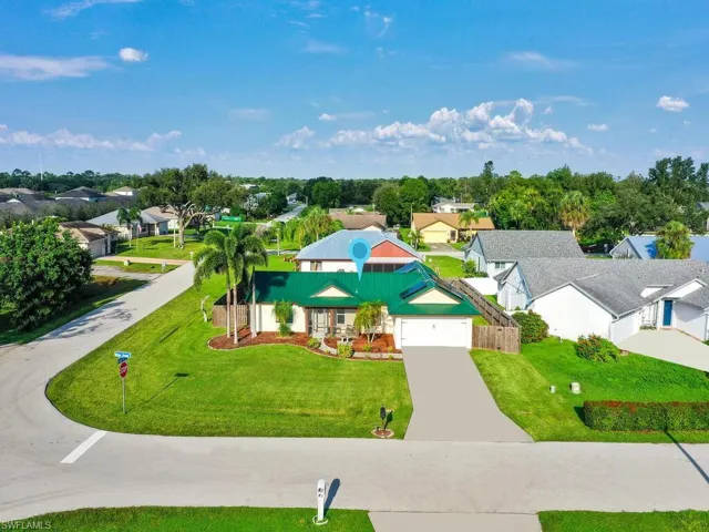Bird's eye view of the front of home.