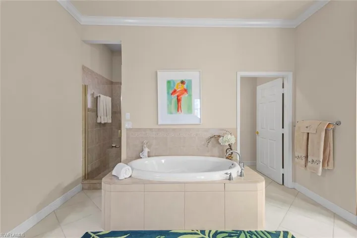ensuite bath with separate shower and tub