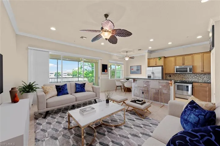 **virtually staged** living room