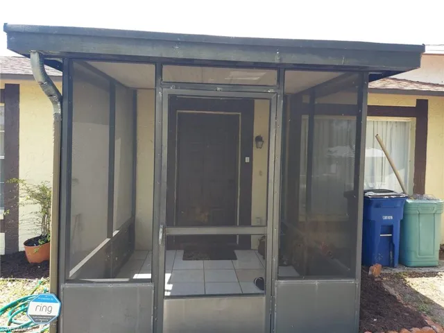 View of exterior entry