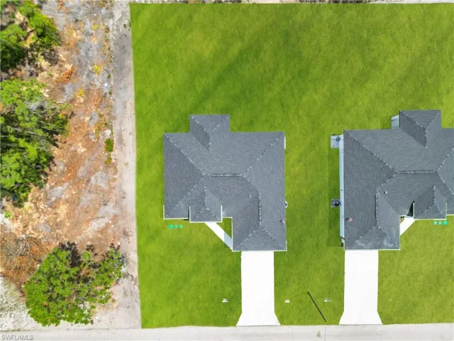 View from above of property