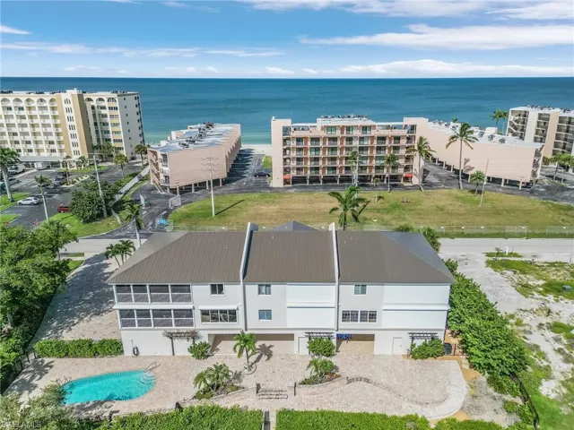 The home is directly across the street from beautiful Bonita Beach and the Gulf of Mexico.  The back of the building boasts an expansive pavered deck - fabulous for entertaining!