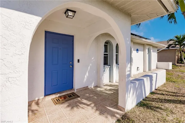 View of exterior entry
