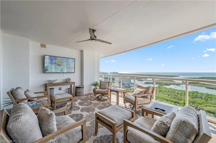 Balcony with outdoor lounge area