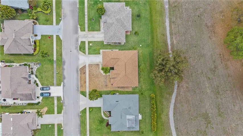 NEW SOD ON WAY!!! Aerial view of residential area