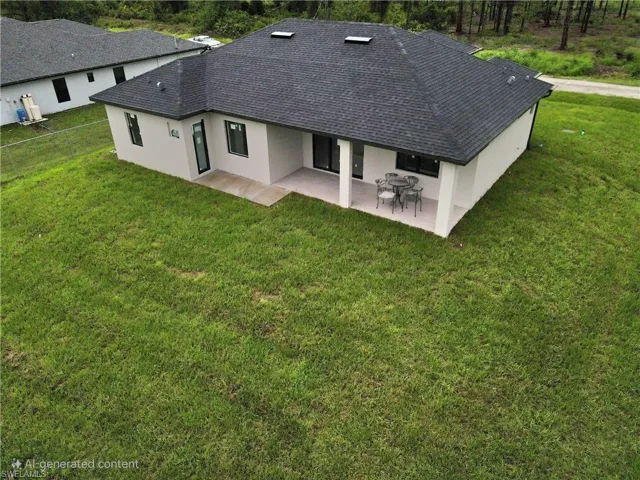 View from above of property