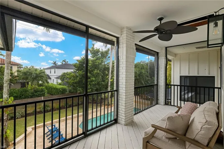 Screened balcony off Primary BR upstairs