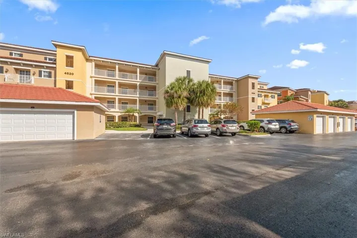 Exterior view of a well located condominium building.