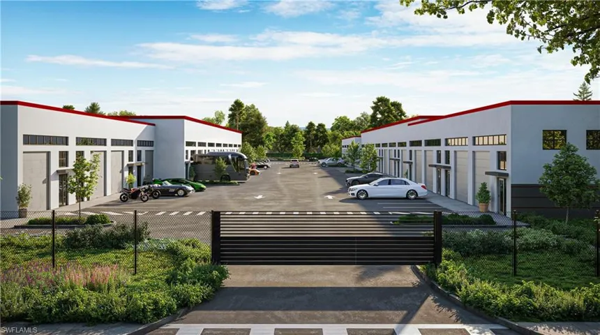 Fenced with gated access. Render