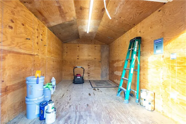 View of 1st storage area