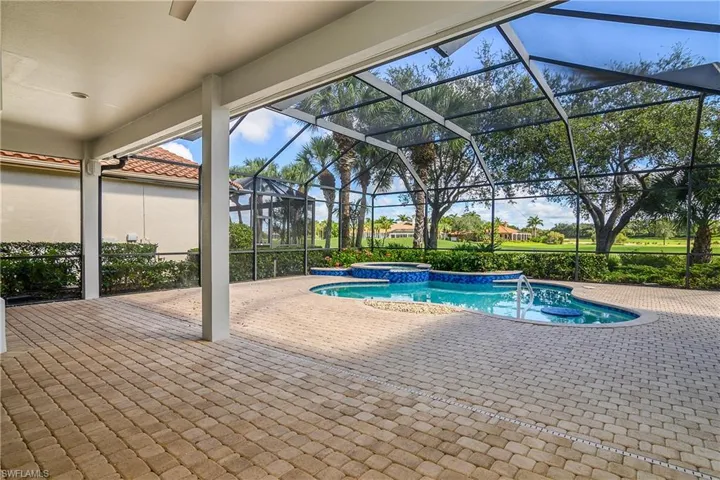 Lanai faces northeast...pool and spa sunny, plenty of shade retreat under generous ceiling