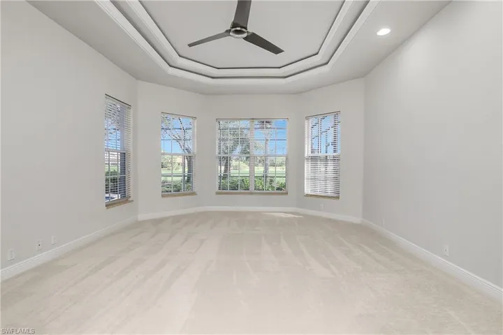Master bedroom...tray ceiling.