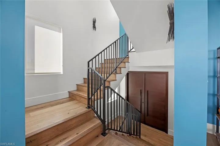 Stairs with wood flooring