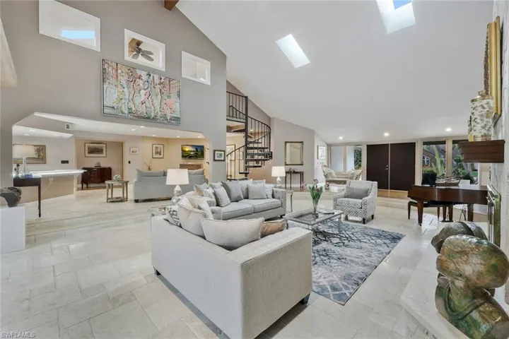 Great room with skylight make this home light and bright
