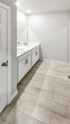 Bathroom featuring vanity