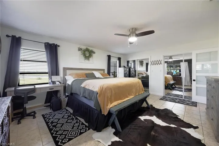 The large master suite has room for your king sized furniture.
