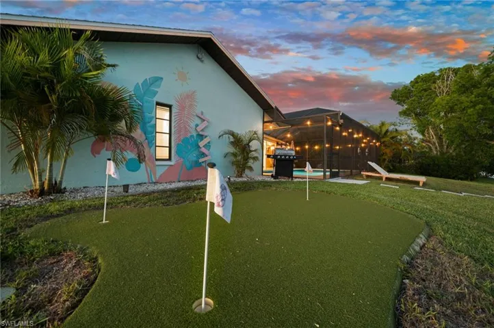 Practice your putting in the evening