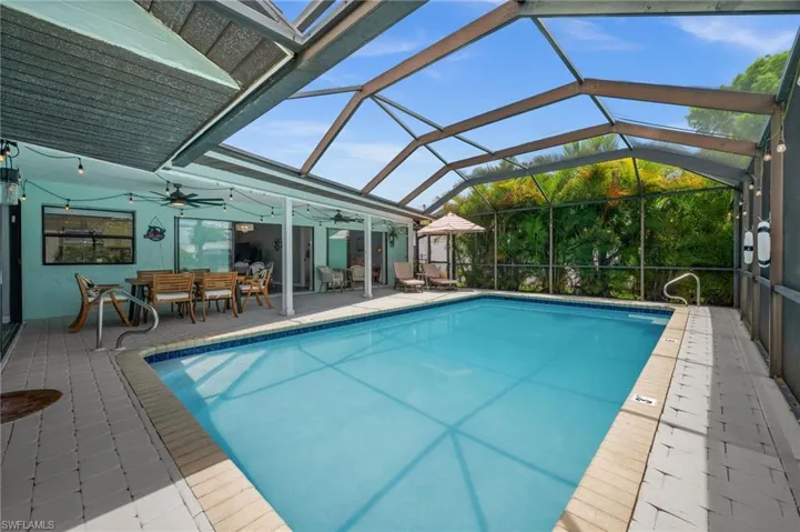 Pool all screened in and heated