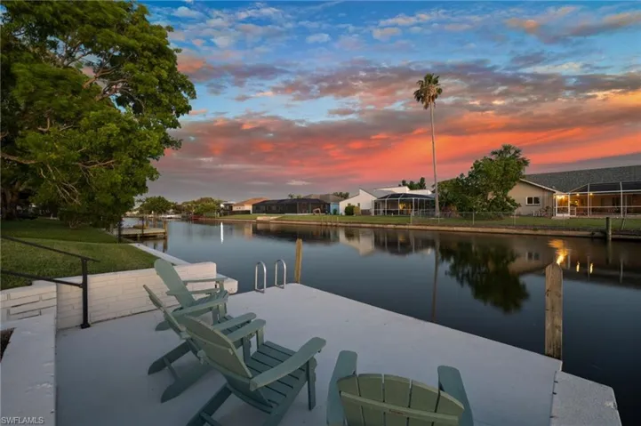 Watch the sunset from your dock
