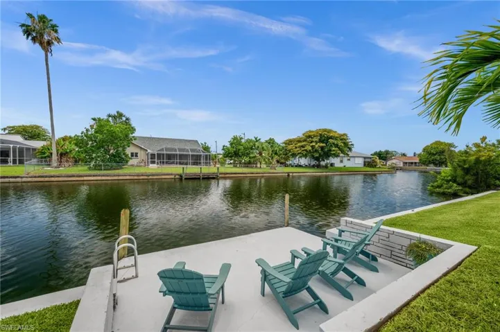 Relax on the dock next to the freshwater canal