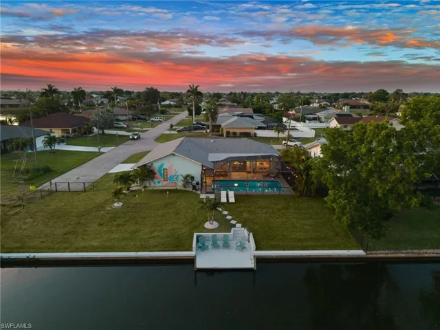 Evening aerial view