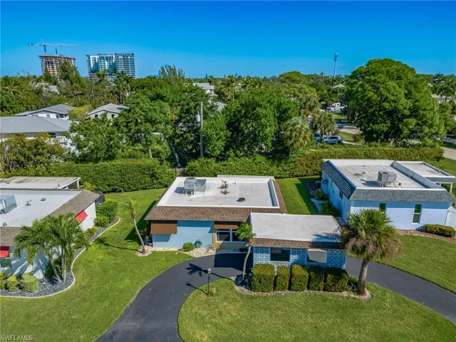 View from above of property