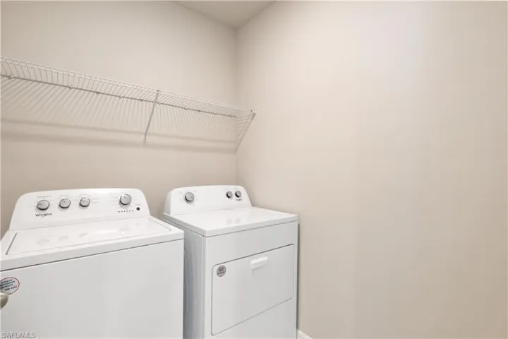 Laundry area featuring washer and dryer