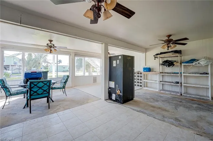 Sunroom under home