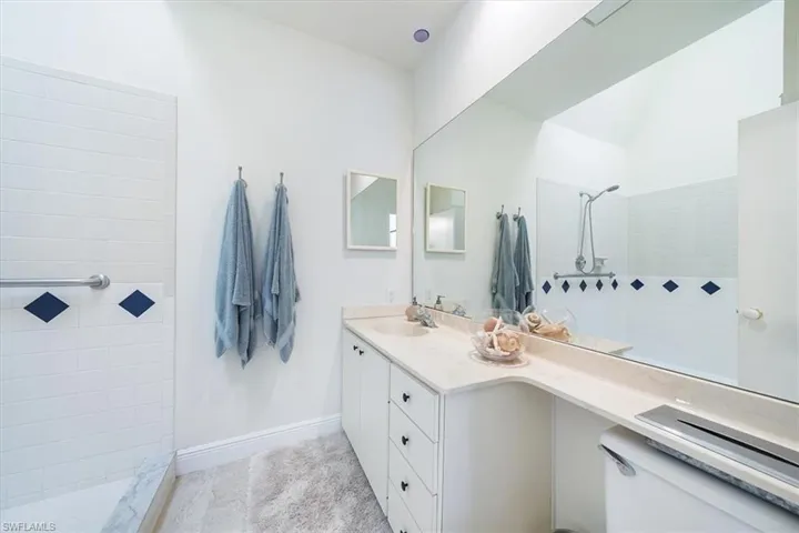LARGE open shower with handicap accessiblity