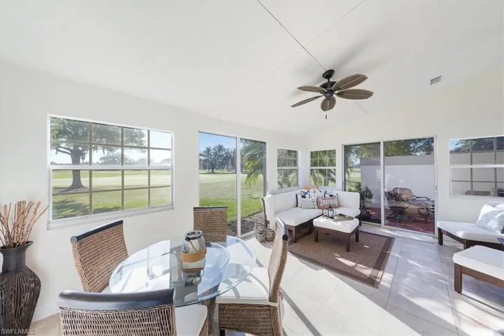 Amazing lanai with golf course views