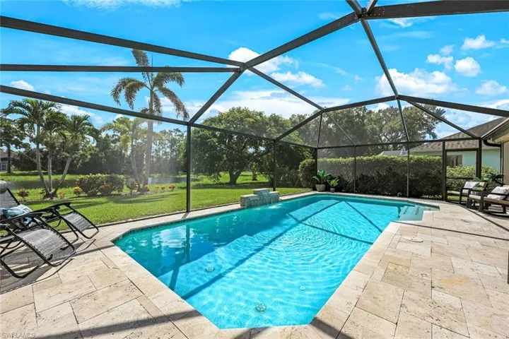 Heated saltwater pool
