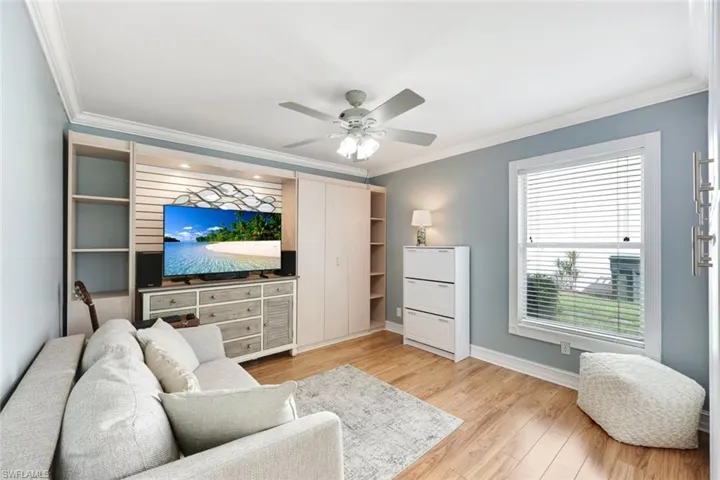 Front guest bedroom with built-in Murphy bed