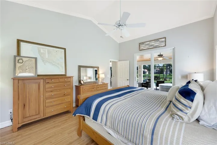 Sliders to lanai from master bedroom