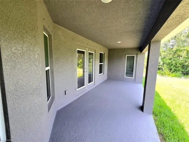 Lanai with french doors