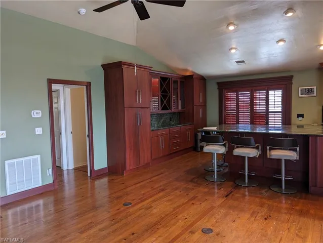 Built In China Hutch with Recessed Lighting