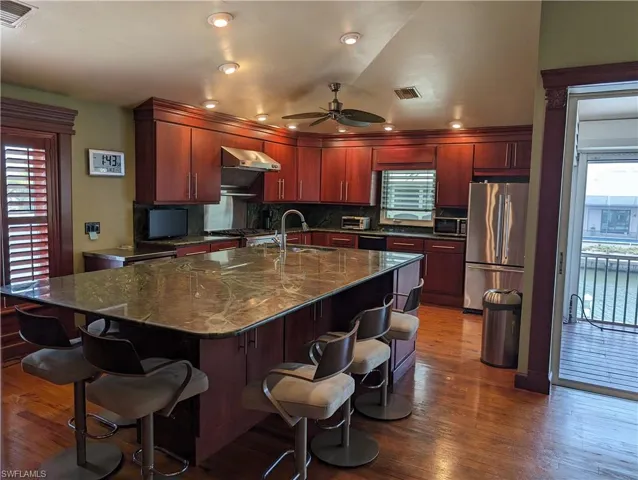 Island with seating for 8