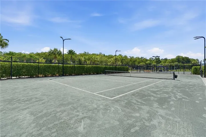 1 of 8 outdoor tennis courts.