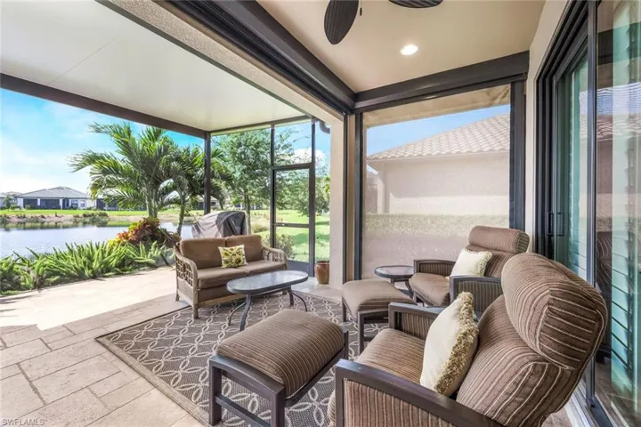 Extended Lanai with Travertine Flooring
